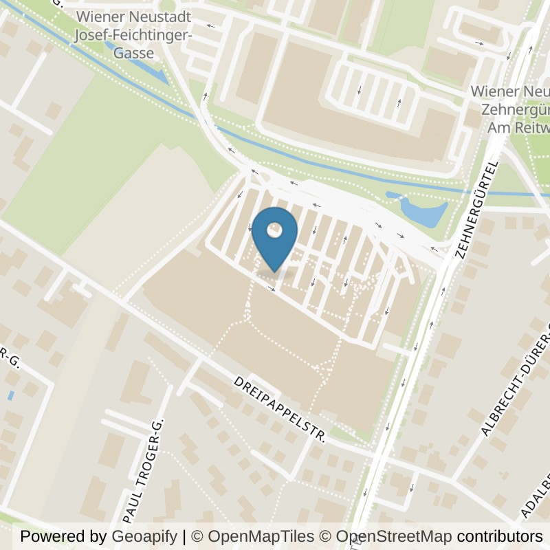 Map: location of Mrs.Sporty Club Wiener Neustadt in Wiener Neustadt