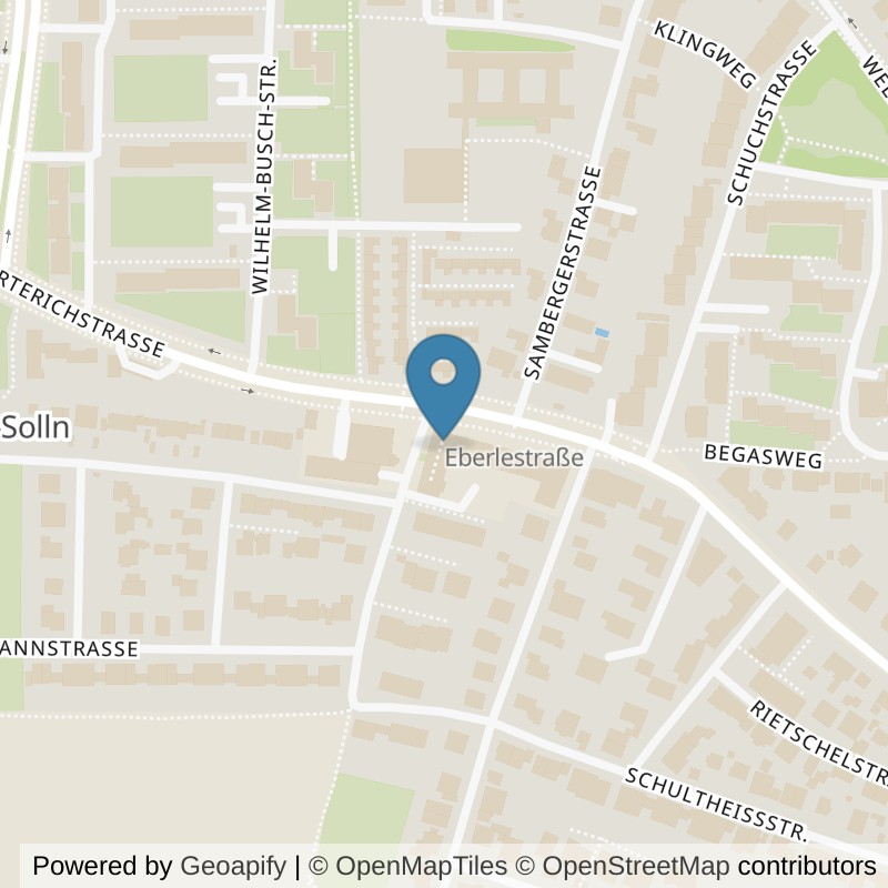 Map: location of Mrs.Sporty Club München-Solln in München