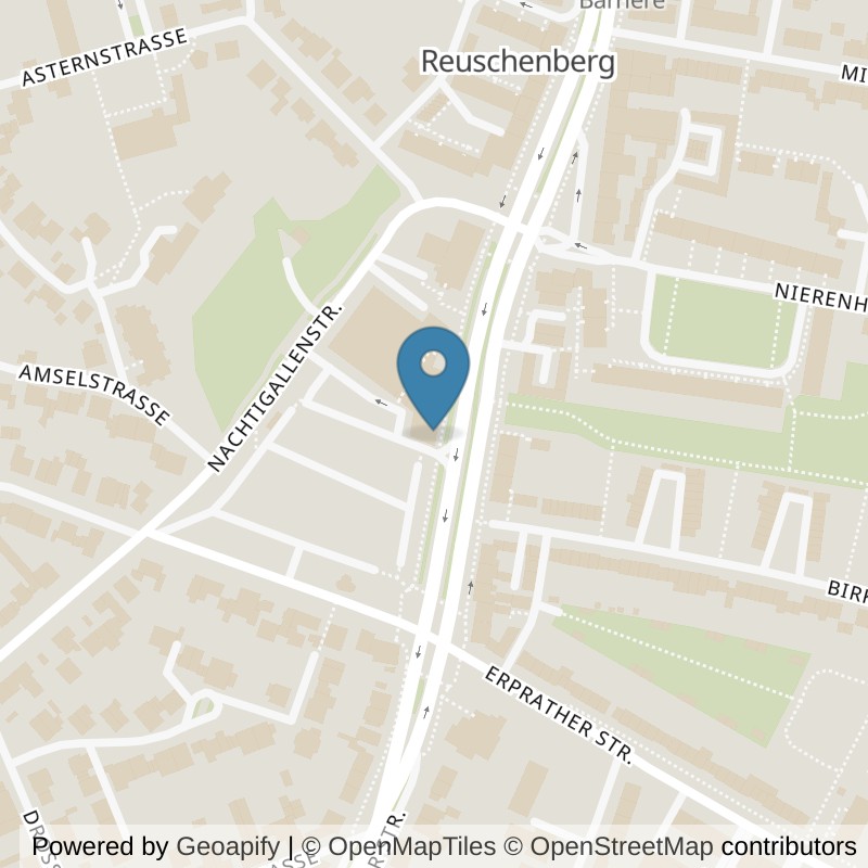 Map: location of Mrs.Sporty Club Neuss-Reuschenberg in Neuss