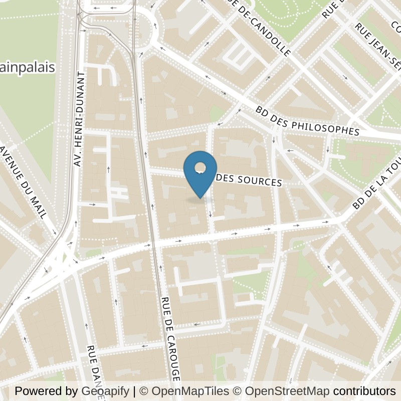Map: location of My Club Fitness in Genève