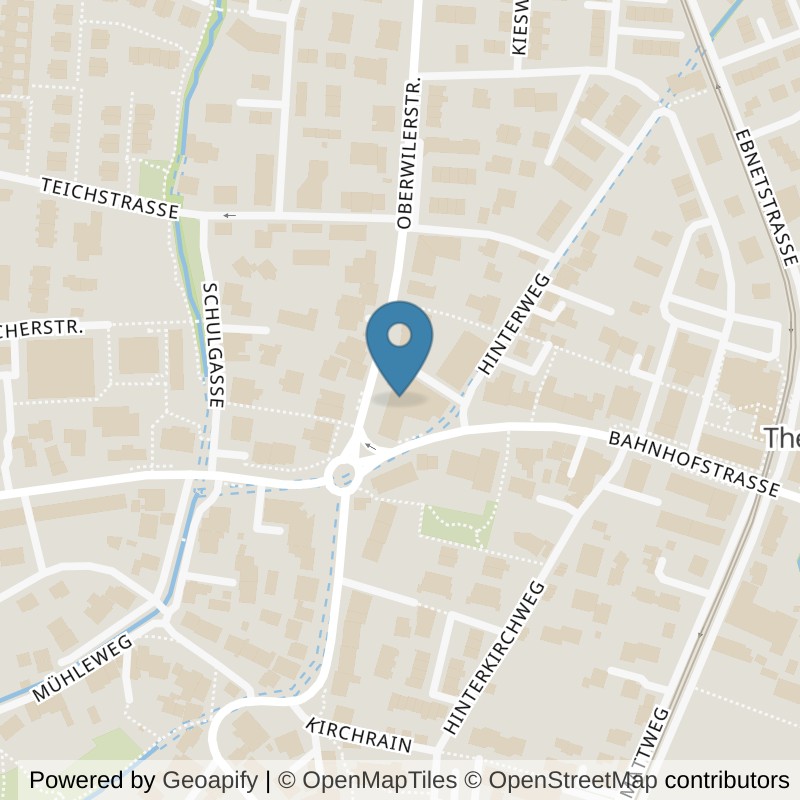 Map: location of MYFIT Training & Gesundheit Therwil in Therwil