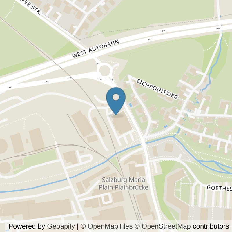 Map: location of MYGYM Salzburg Nord in Salzburg