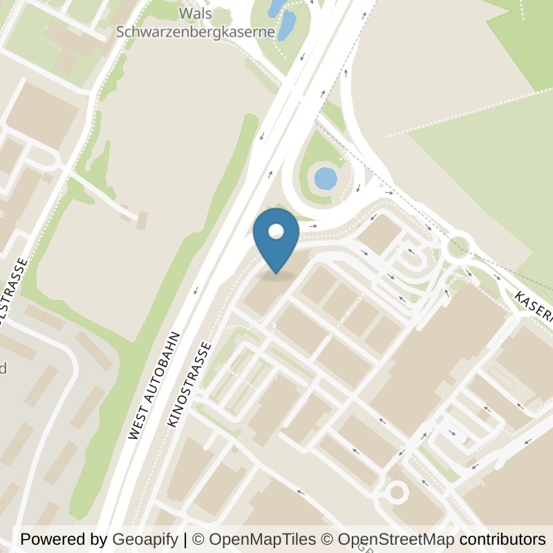Map: location of MYGYM Salzburg Wals in Wals