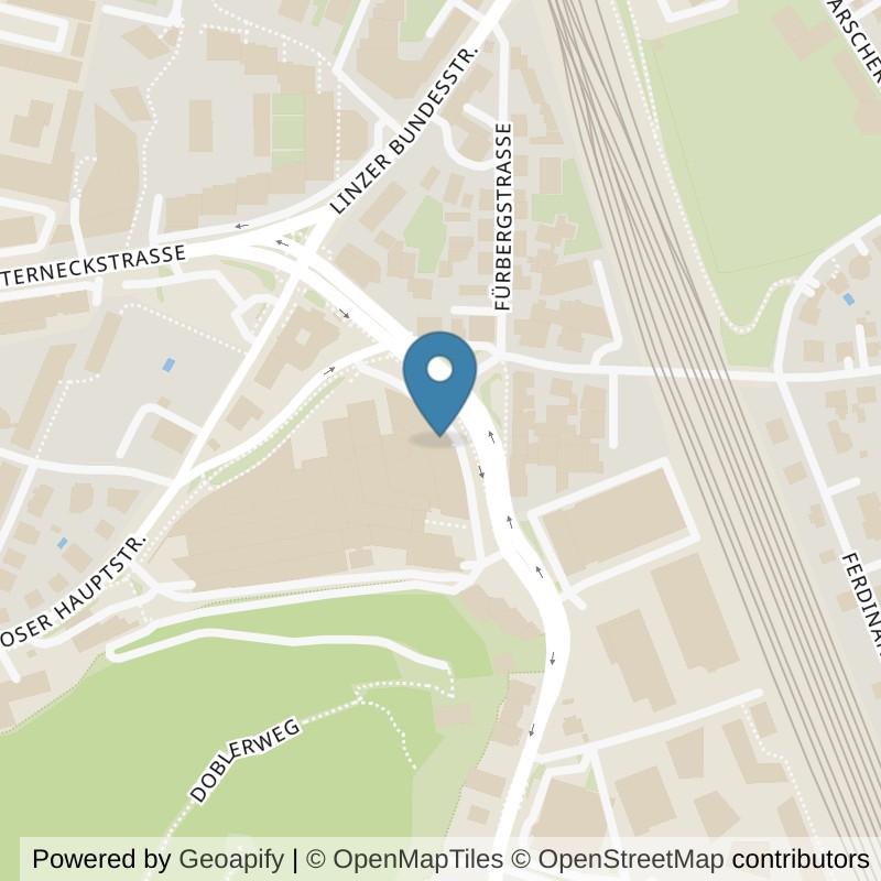 Map: location of MYGYM Salzburg ZIB in Salzburg