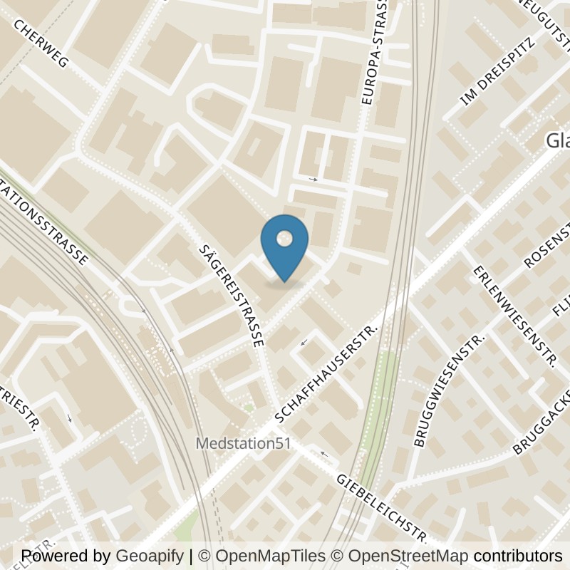 Map: location of MyMove-Fitness-Studio in Opfikon