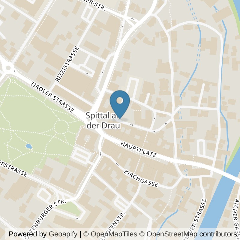 Map: location of Nadjas Fitnesswelt in Spittal an der Drau