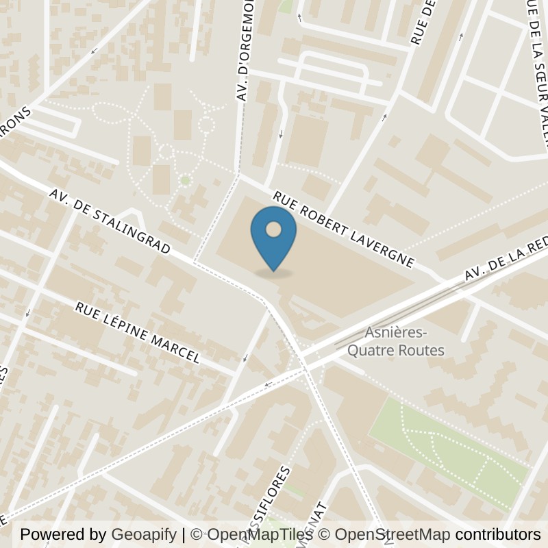 Map: location of Neoness Asnières-Gennevilliers in Asnières-sur-Seine