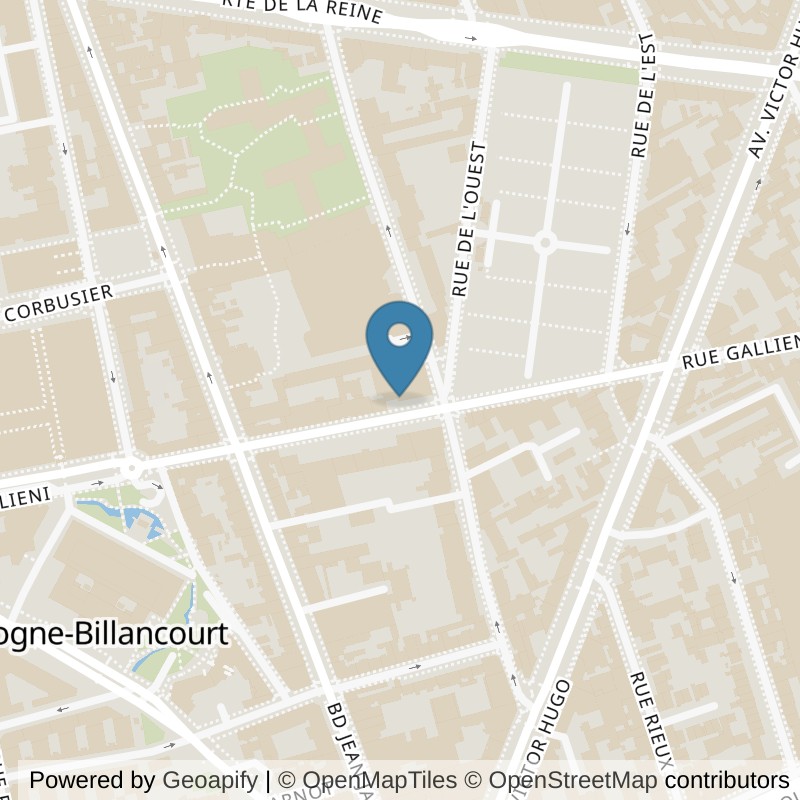Map: location of Neoness Boulogne-Billancourt in Boulogne-Billancourt