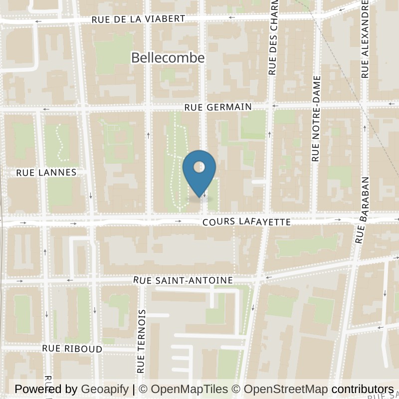 Map: location of Neoness Lyon 6 Part-Dieu in Lyon