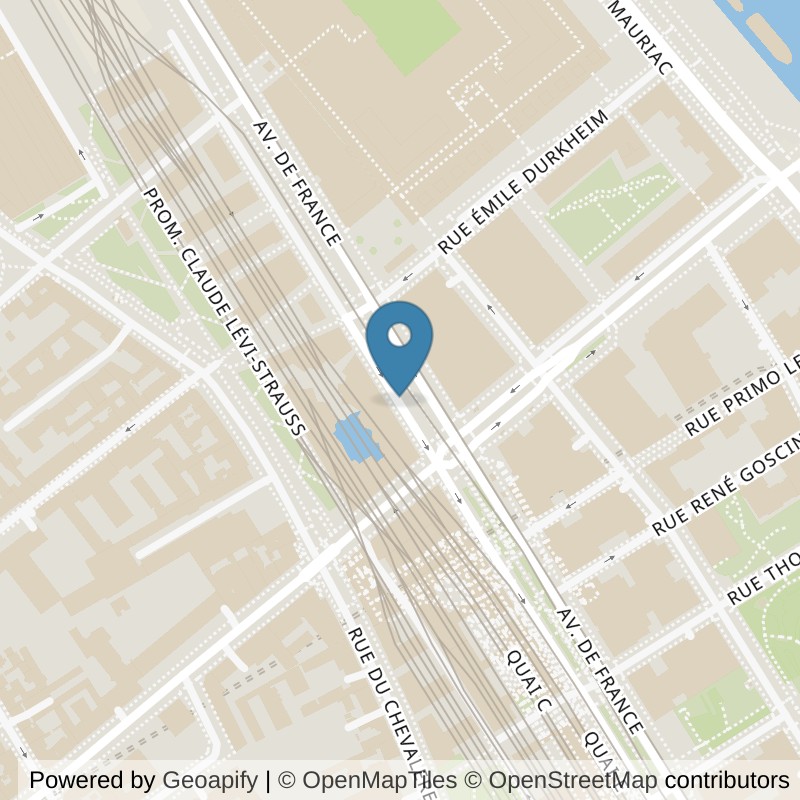 Map: location of Neoness Paris 13 BNF Bibliothèque François Mitterrand in Paris