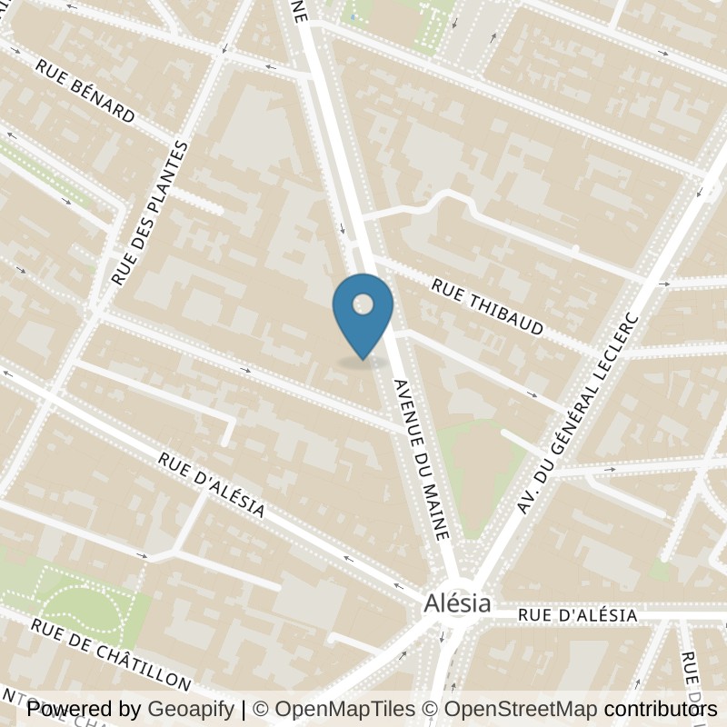 Map: location of Neoness Paris 14 Denfert-Alesia in Paris