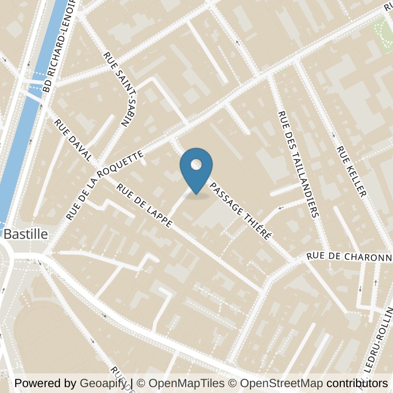 Map: location of Neoness Paris 11 Bastille in Paris