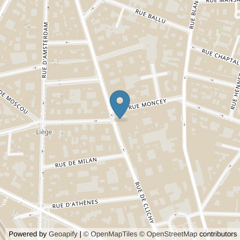 Map: location of Neoness Paris 9 Saint-Lazare in Paris