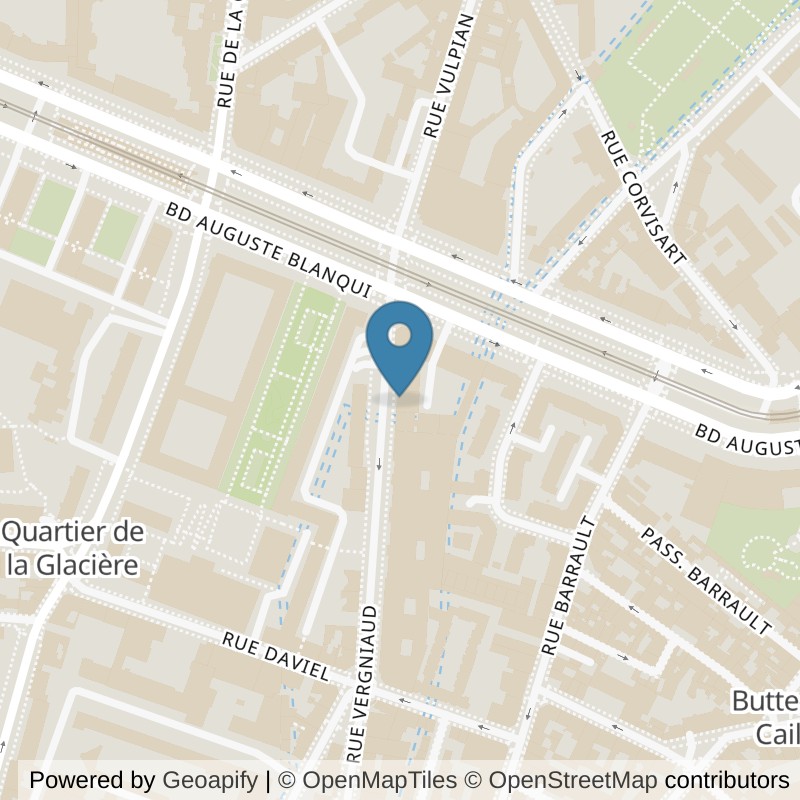 Map: location of Neoness Paris 13 Place d’Italie-Butte Aux Cailles in Paris