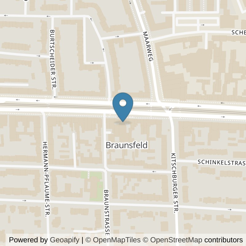 Map: location of NEXT DOOR Köln Braunsfeld in Köln