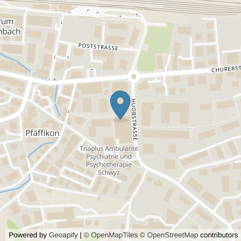 Map: location of NIVO Fitness Club Pfäffikon SZ in Pfäffikon