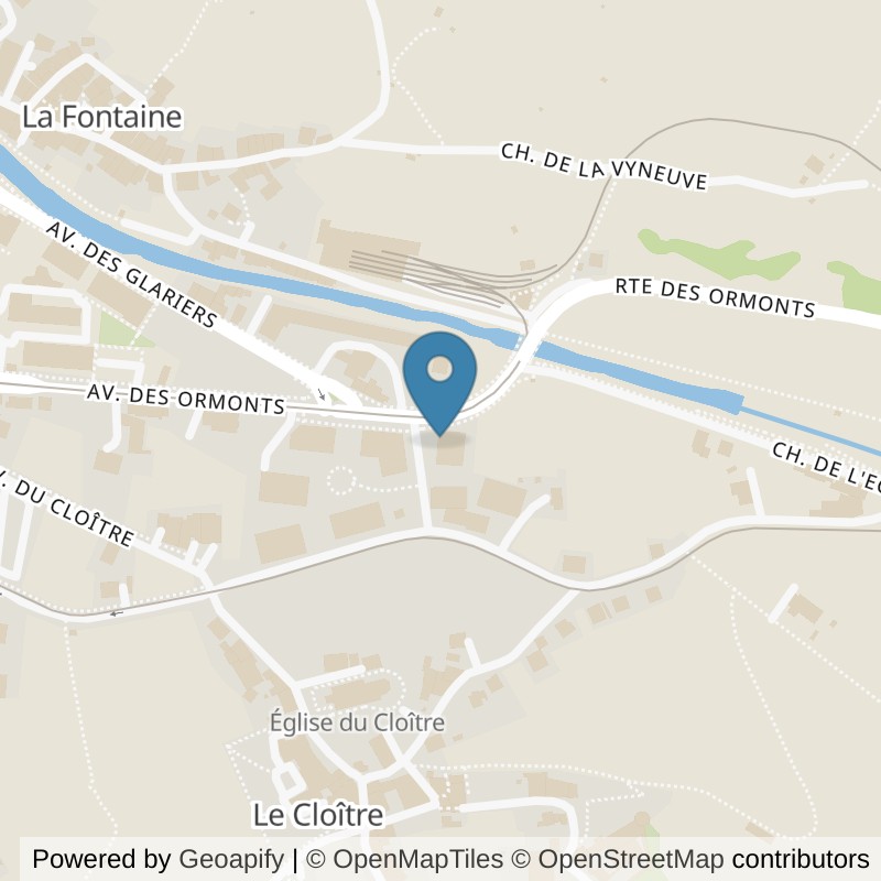 Map: location of NonStop Gym Aigle in Aigle