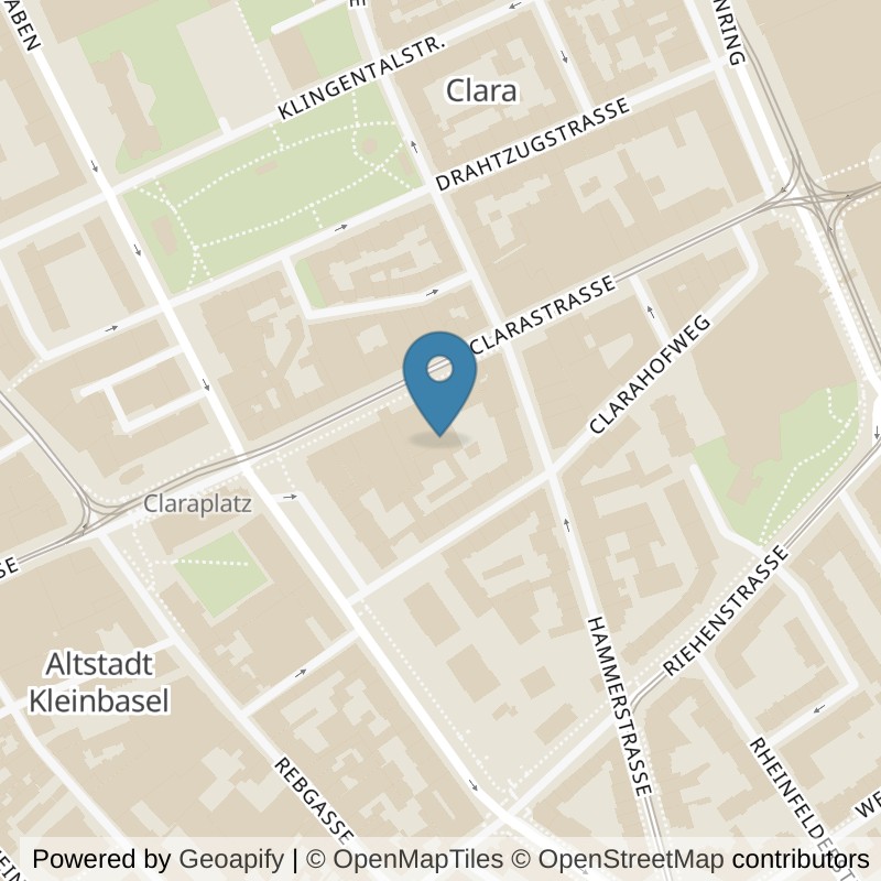 Map: location of NonStop Gym Basel Clara in Basel