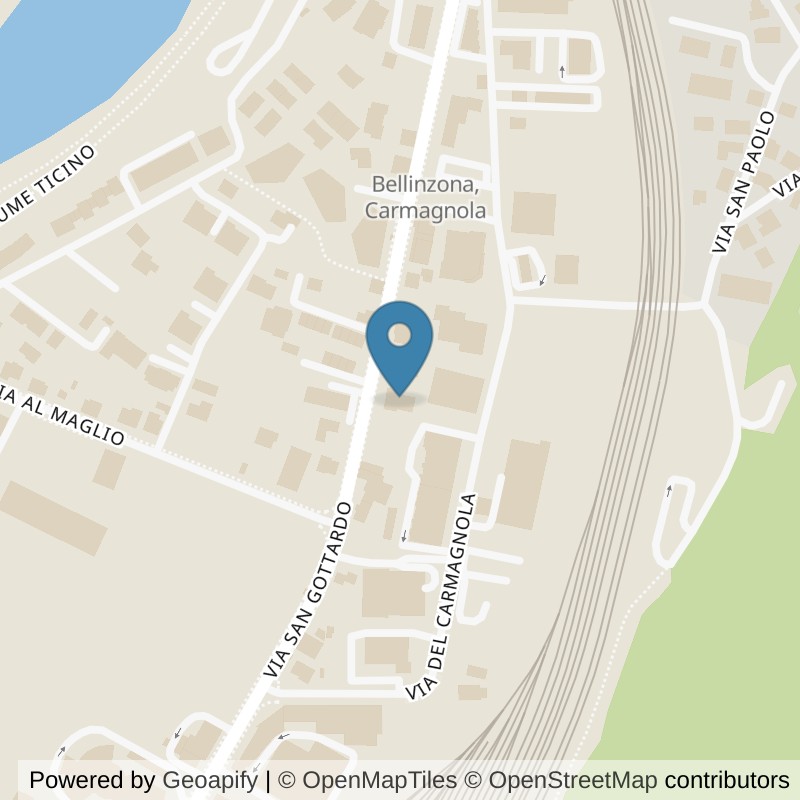 Map: location of NonStop Gym Bellinzona in Bellinzona