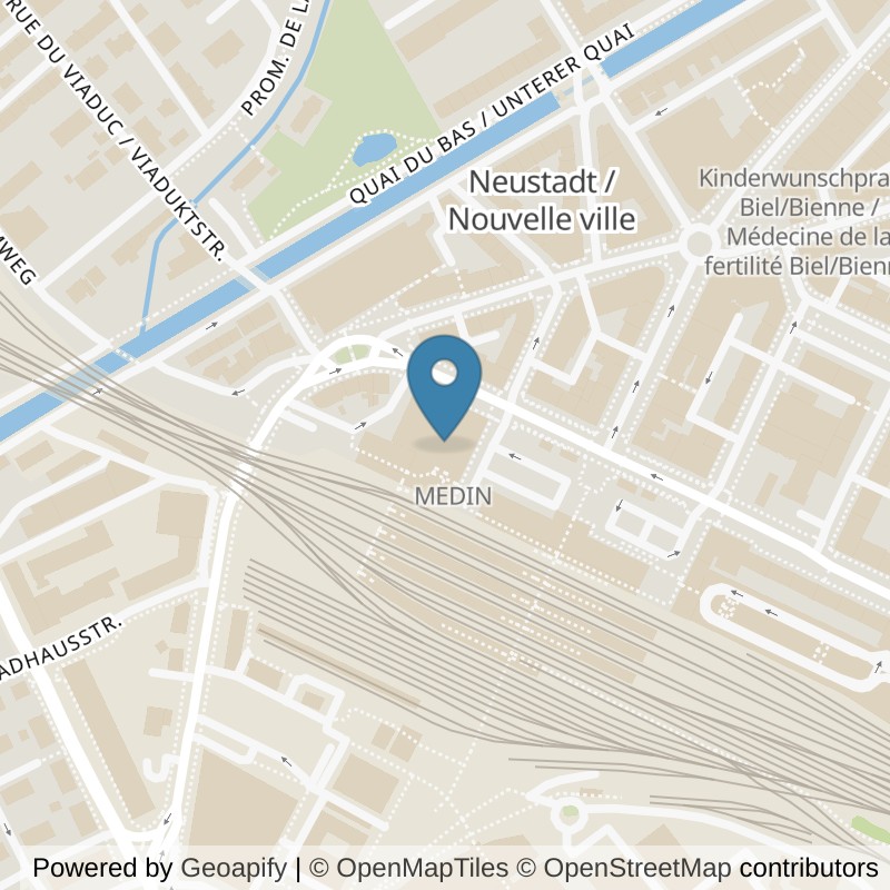 Map: location of NonStop Gym Biel/Bienne in Biel