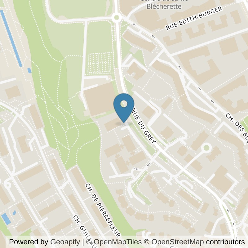 Map: location of NonStop Gym Blécherette in Lausanne