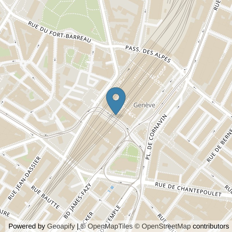 Map: location of NonStop Gym Boost Cornavin in Genève