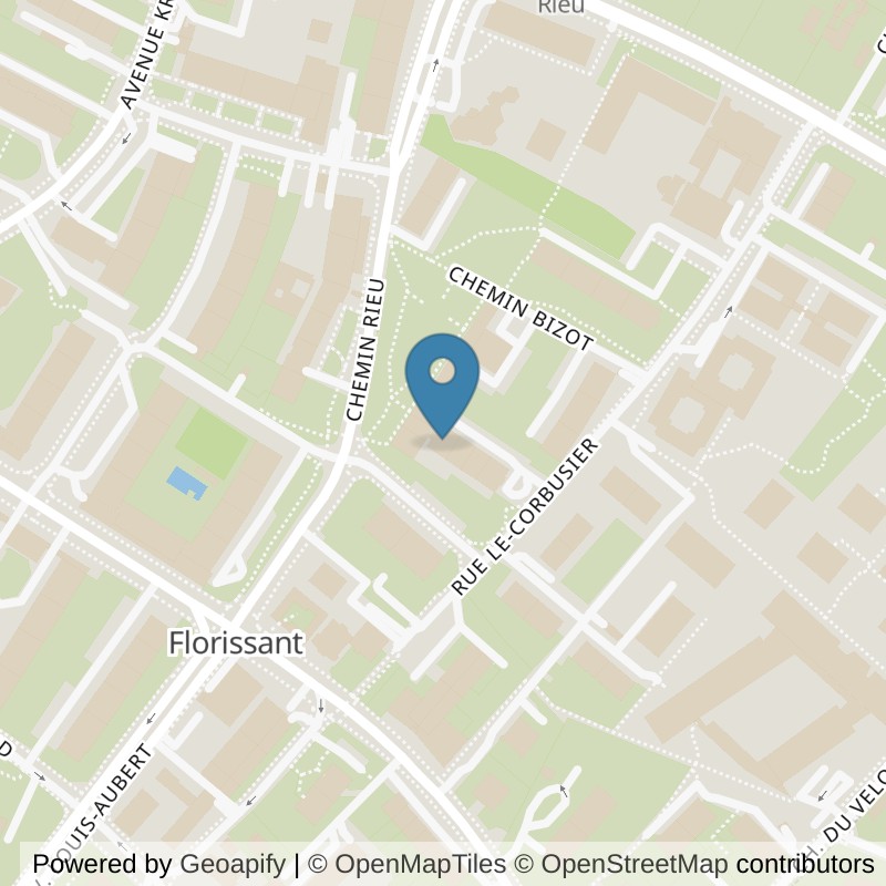 Map: location of NonStop Gym Champel in Genève