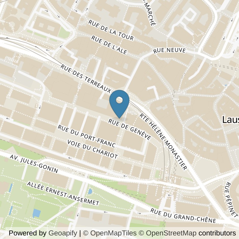 Map: location of NonStop Gym Flon in Lausanne