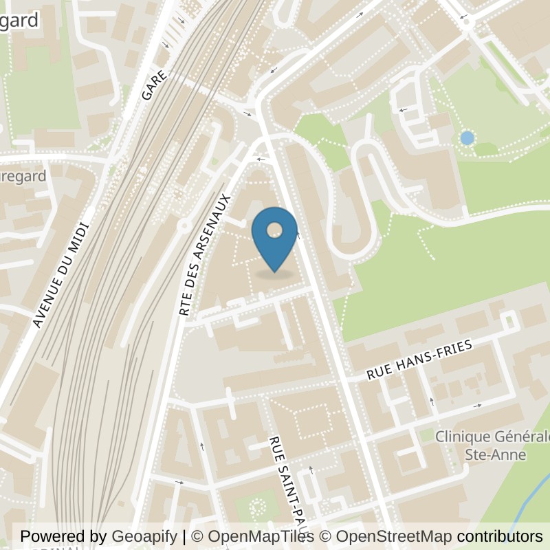 Map: location of NonStop Gym Fribourg in Freiburg