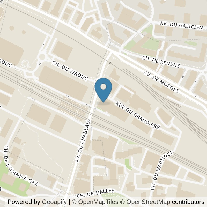 Map: location of NonStop Gym Malley in Lausanne