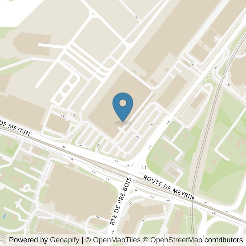 Map: location of NonStop Gym in Meyrin