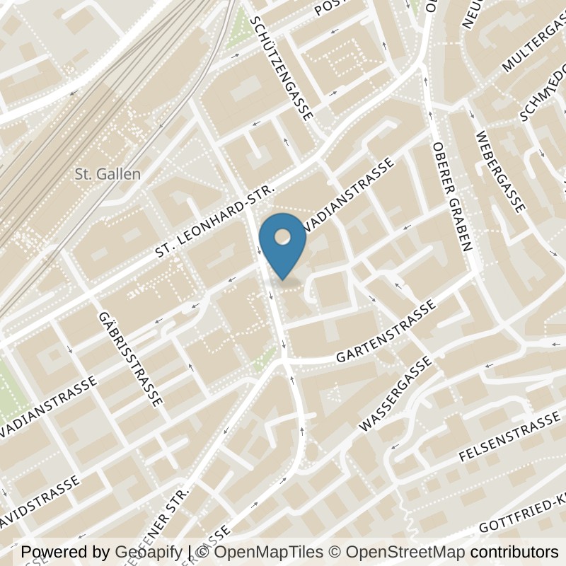 Map: location of NonStop Gym St. Gallen in St. Gallen