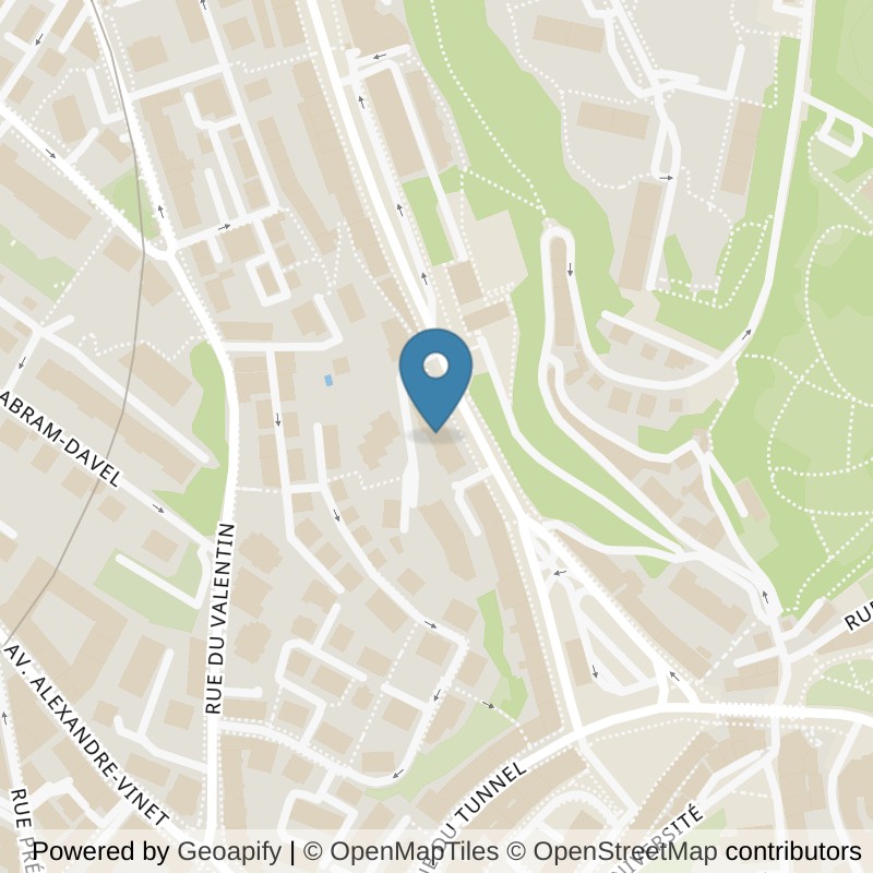 Map: location of NonStop Gym Tunnel in Lausanne