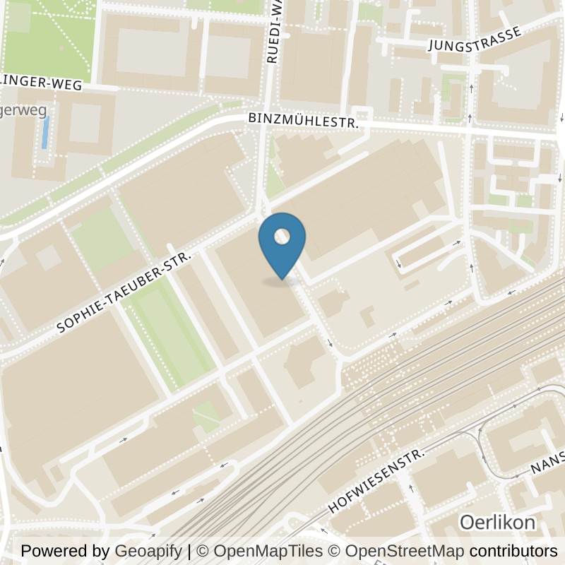 Map: location of NonStop Gym in Zürich