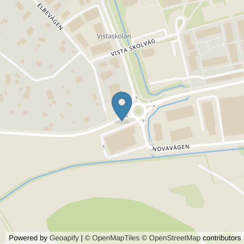 Map: location of Nordic Wellness Huddinge Novavägen in Huddinge