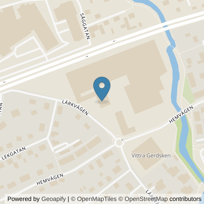 Map: location of Nordic Wellness Alingsås E-lux in Alingsås