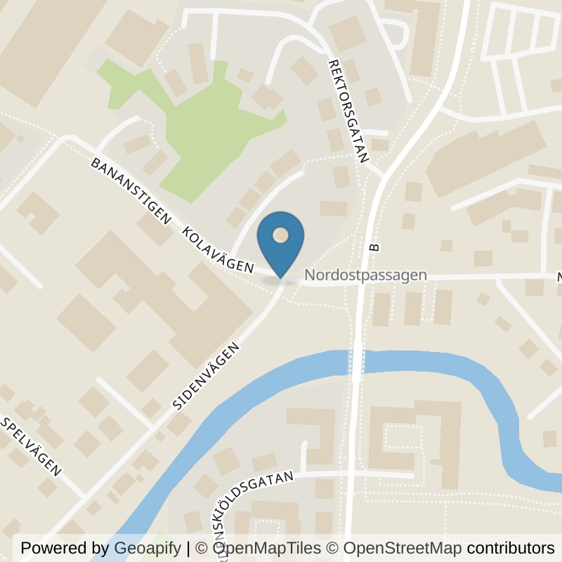 Map: location of Nordic Wellness Alingsås Hälsostudion in Alingsås