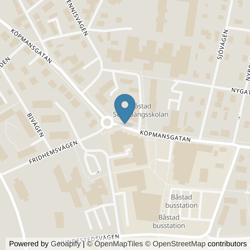 Map: location of Nordic Wellness Båstad City in Båstad