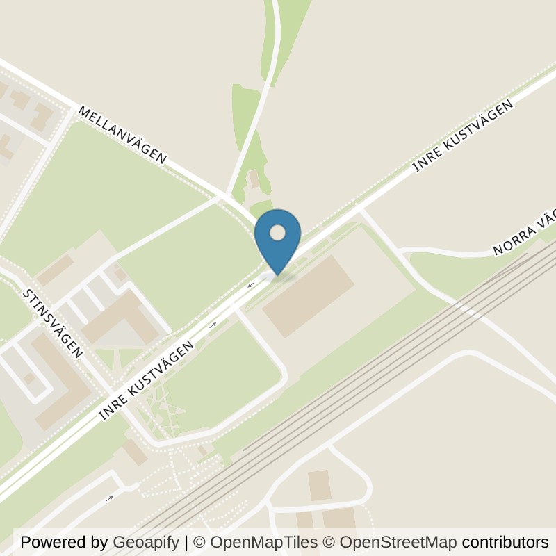 Map: location of Nordic Wellness Båstad Station in Båstad