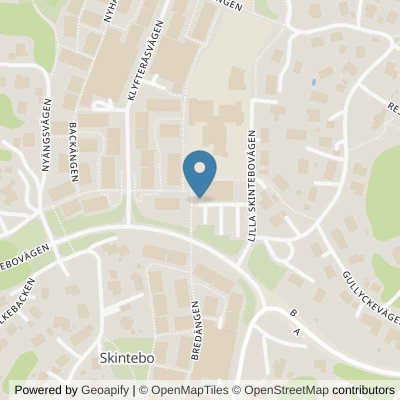Map: location of Nordic Wellness Billdal Skintebo in Billdal
