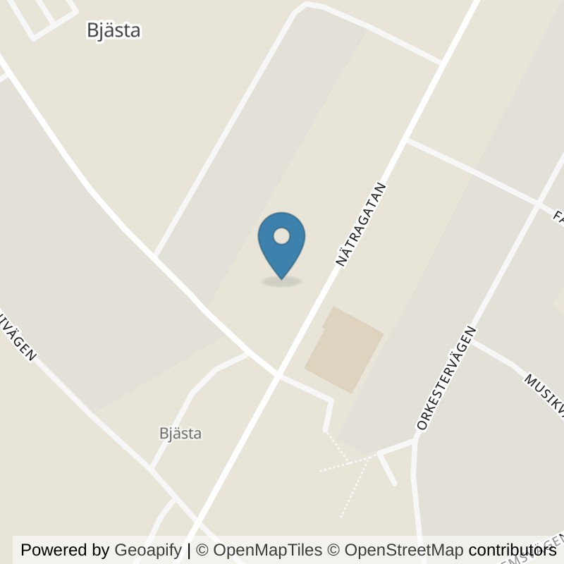 Map: location of Nordic Wellness Örnsköldsvik Bjästa in Bjästa