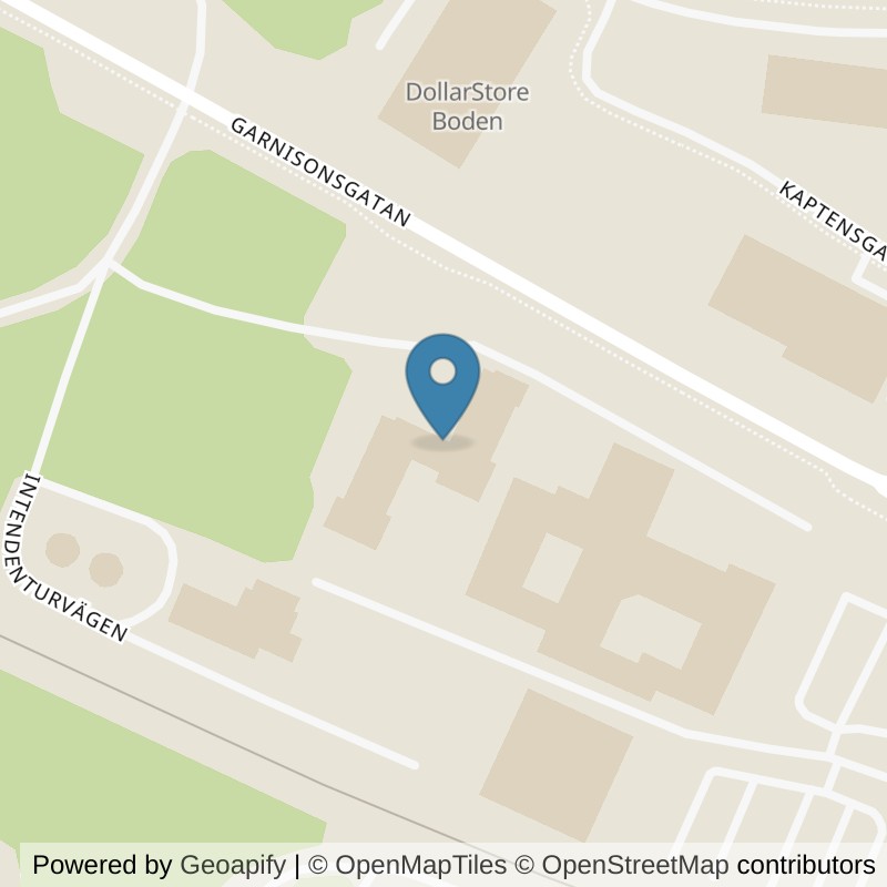 Map: location of Nordic Wellness Boden Winternet in Boden
