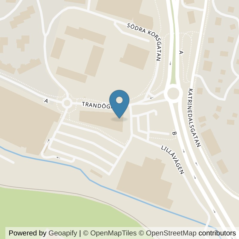 Map: location of Nordic Wellness Borås Åhaga in Borås