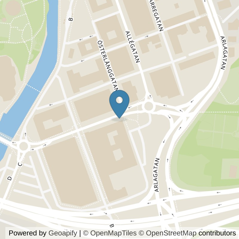 Map: location of Nordic Wellness Borås City in Borås