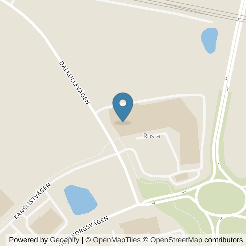 Map: location of Nordic Wellness Falkenberg Tånga Handelsplats in Falkenberg