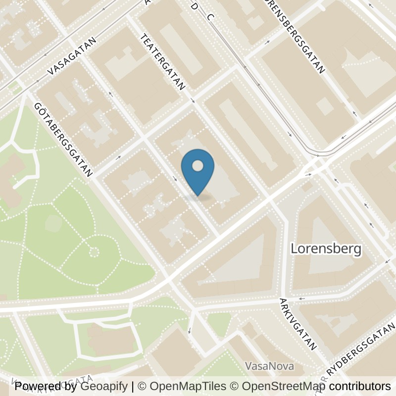 Map: location of Nordic Wellness Göteborg Chalmersgatan in Göteborg