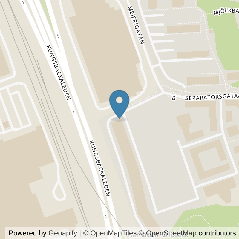 Map: location of Nordic Wellness Göteborg Kallebäck in Göteborg