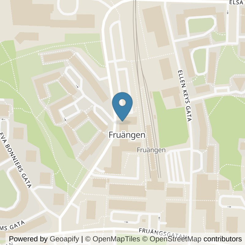 Map: location of Nordic Wellness Hägersten Fruängen in Hägersten