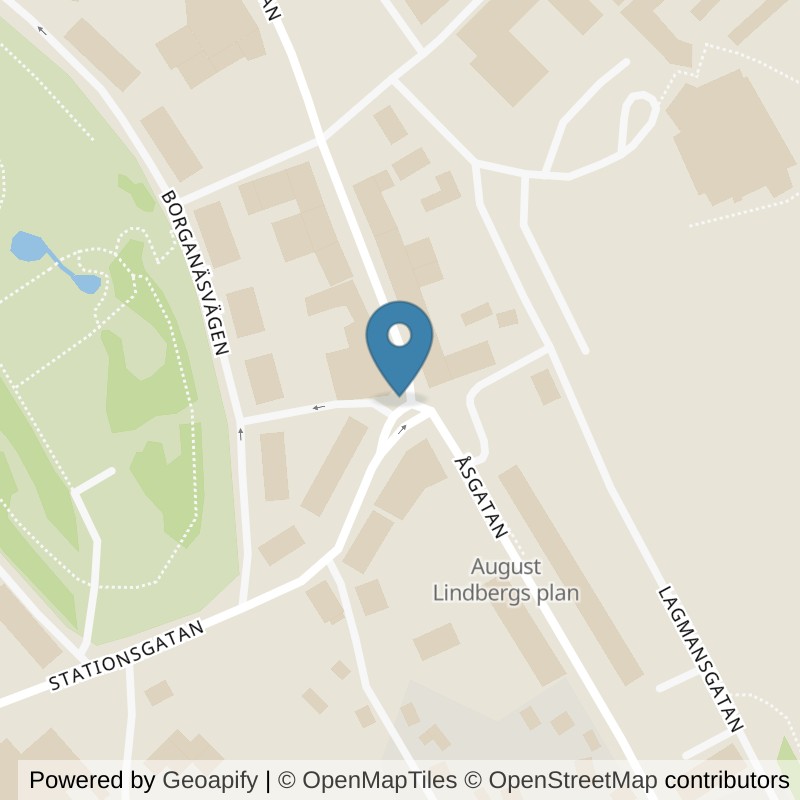 Map: location of Nordic Wellness Hedemora Centrum in Hedemora