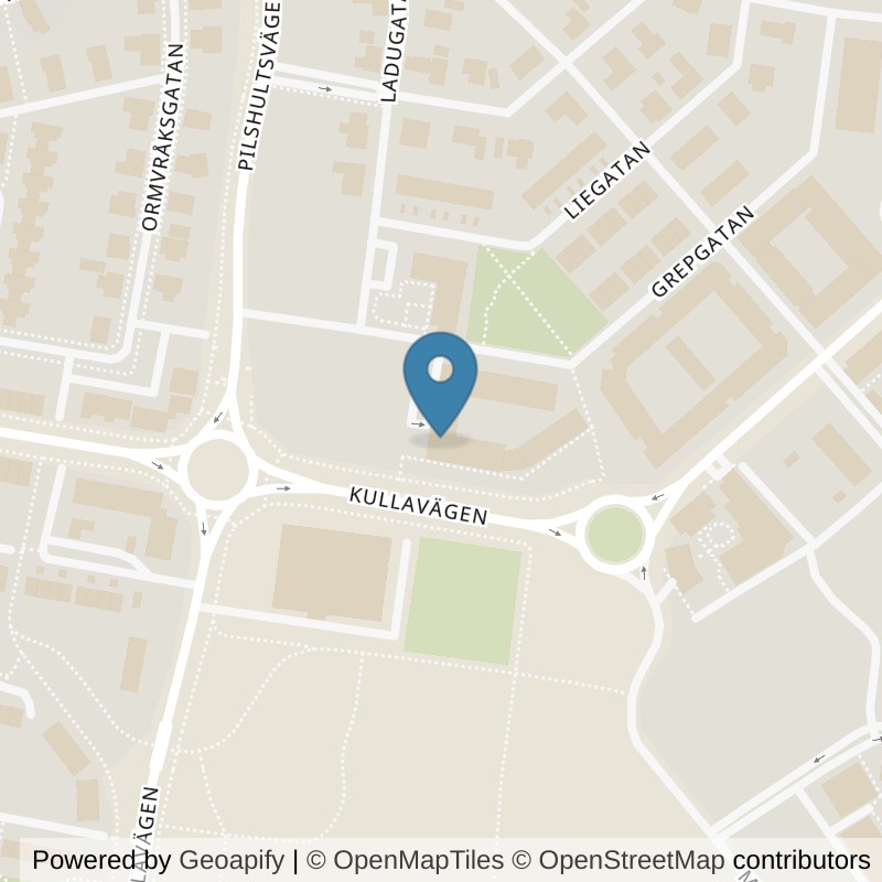 Map: location of Nordic Wellness Helsingborg Mariastaden in Helsingborg